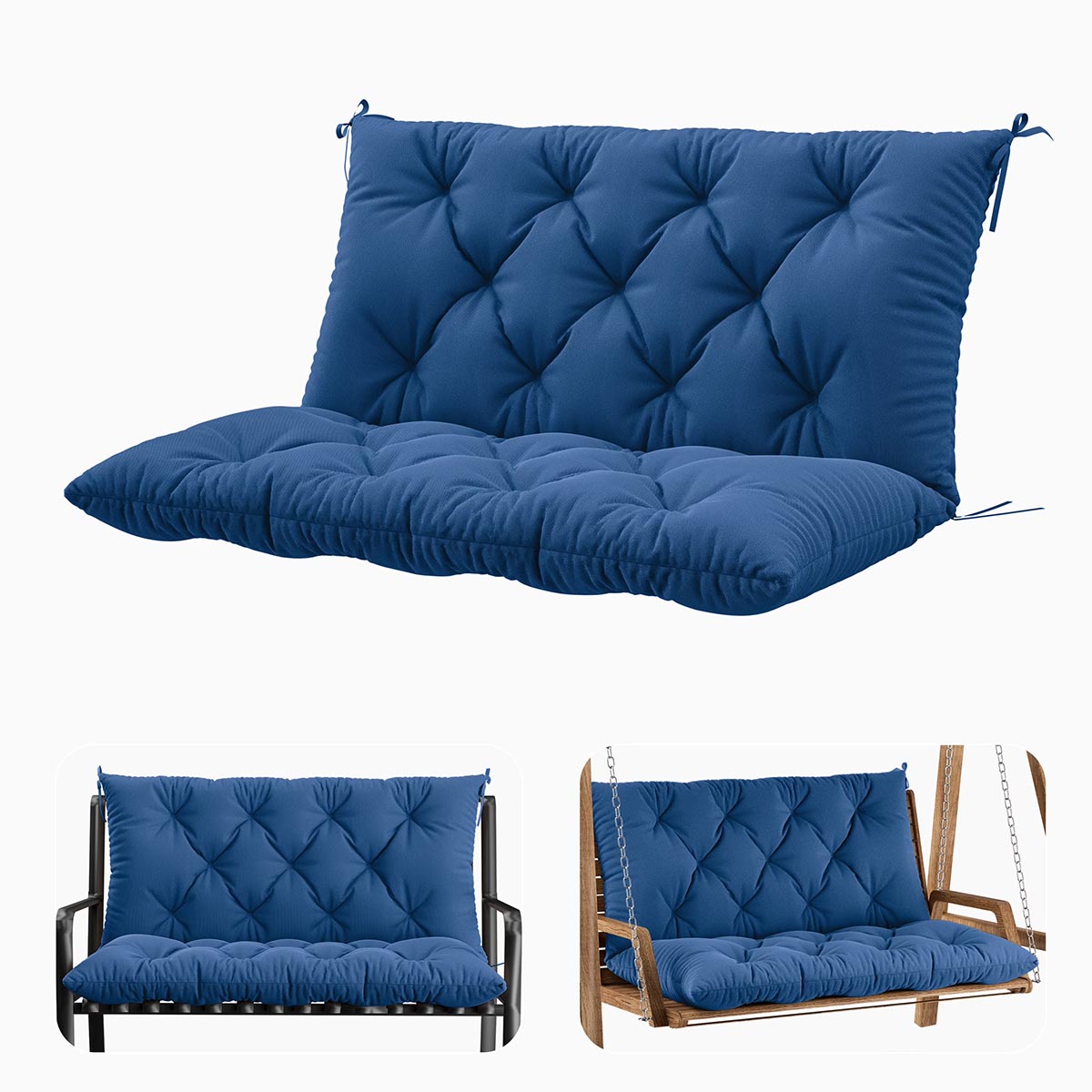 Porch Swing Cushion with Backrest