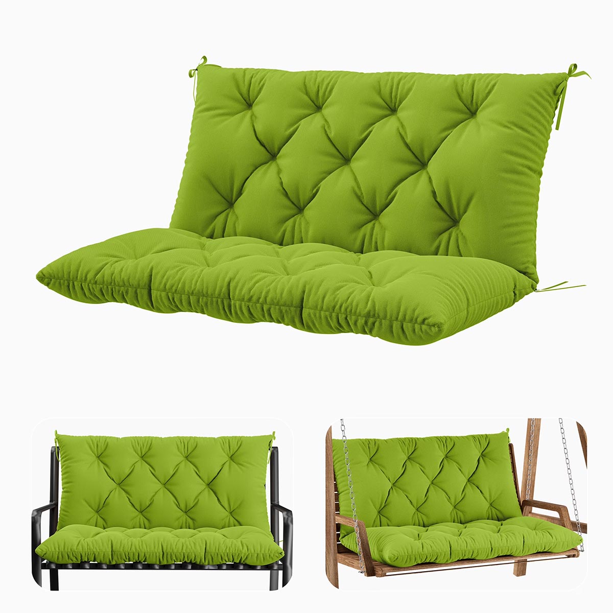 Porch Swing Cushion with Backrest