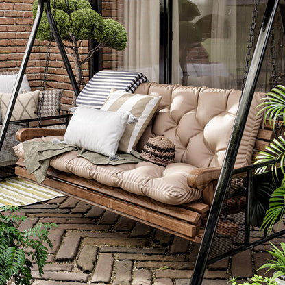 Porch Swing Cushion with Backrest