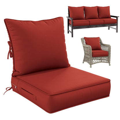 Deap Seat & Backrest Cushions Set