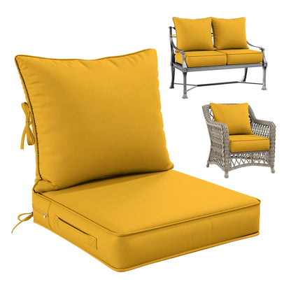 Deap Seat & Backrest Cushions Set