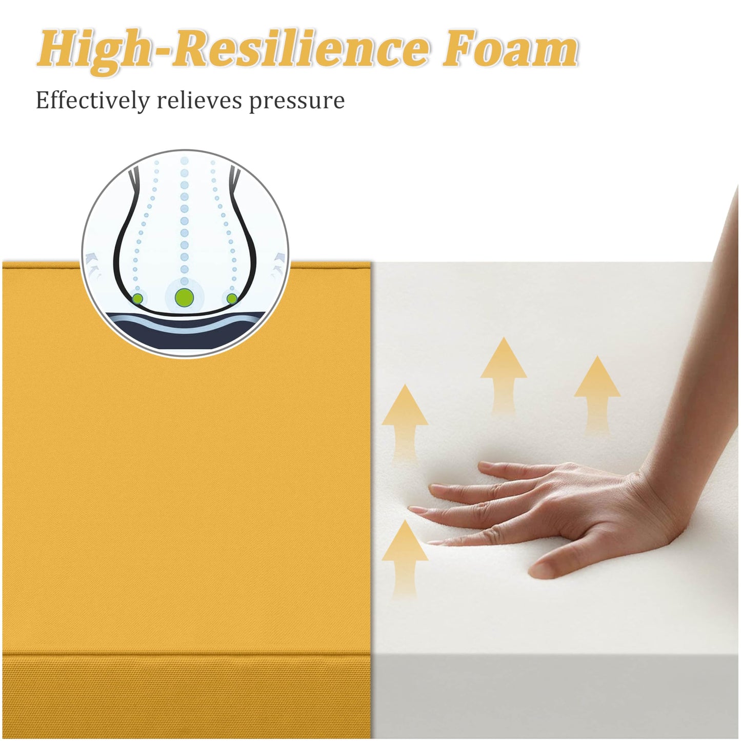 2PCS Outdoor Seat Cushions